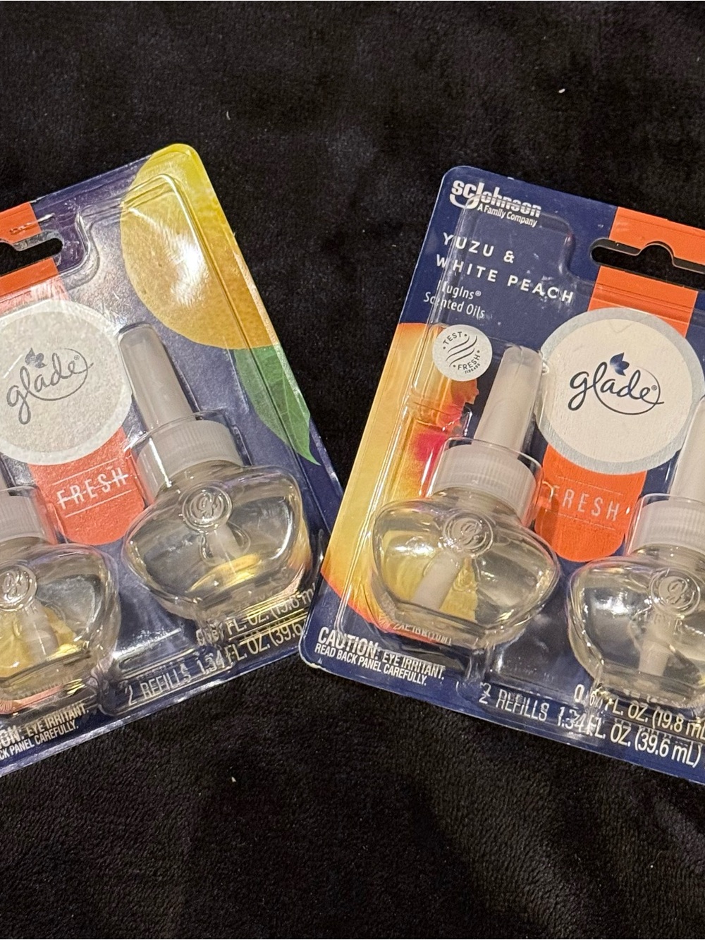 Glade Yuzu & White Peach Plug-In Refills - 2 Refills